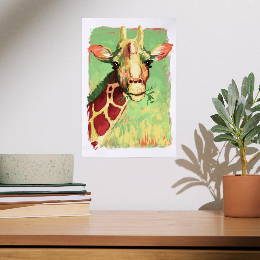 Giraffe, Vivid, Art & Giclee Prints Art Lantern Press 