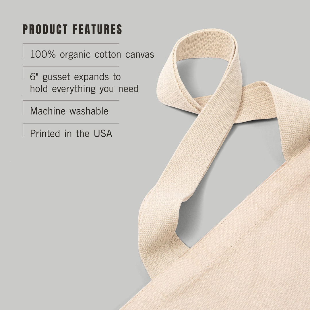 Giraffe, Vivid, Tote Bag Totes Lantern Press 