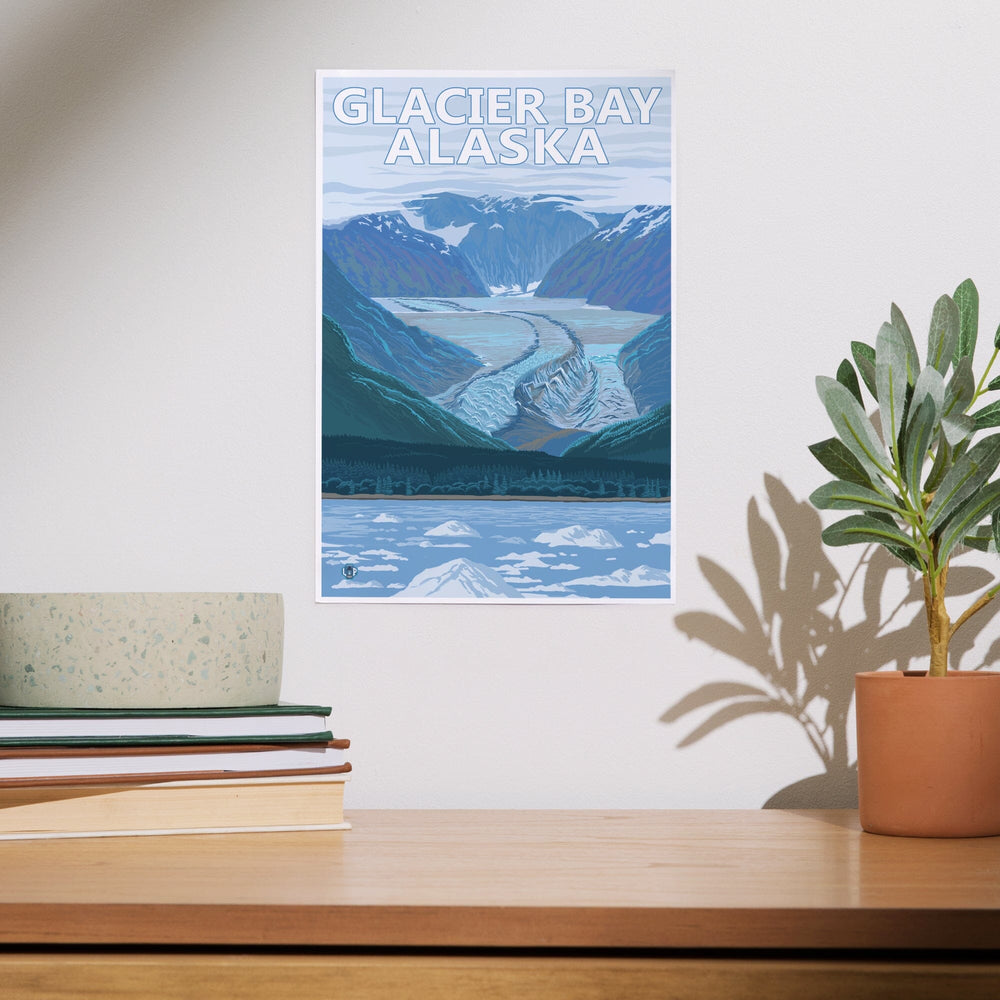 Glacier Bay, Alaska, Glacier Scene, Art & Giclee Prints Art Lantern Press 