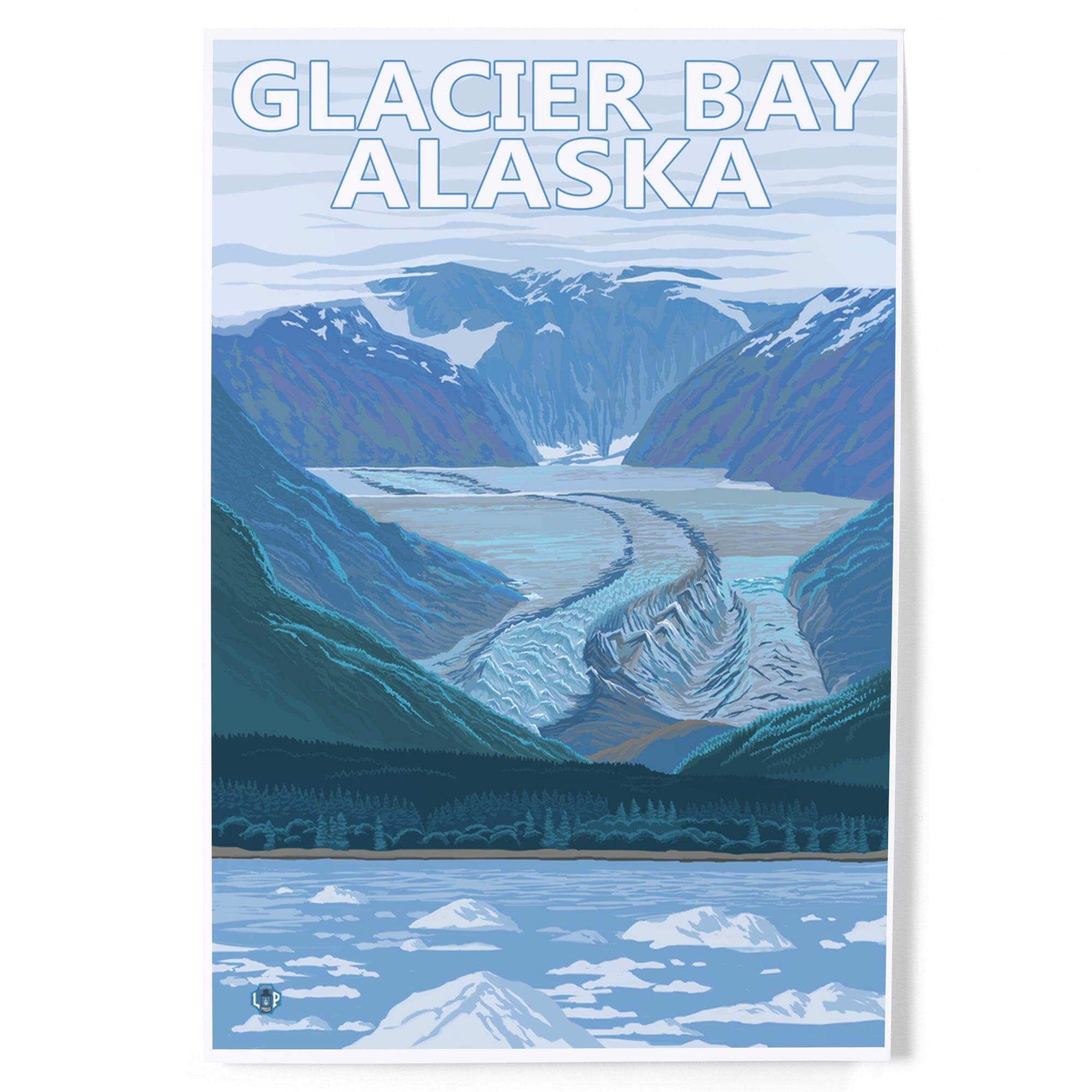 24x36 Vintage Alaska Glacier hotsell Poster