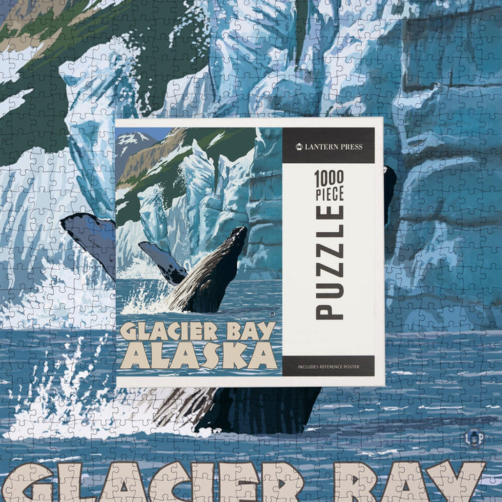 Glacier Bay, Alaska, Humpback Whale, Jigsaw Puzzle Puzzle Lantern Press 