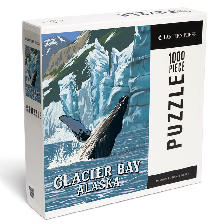 Glacier Bay, Alaska, Humpback Whale, Jigsaw Puzzle Puzzle Lantern Press 