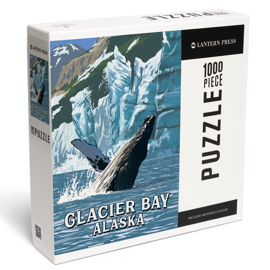 Glacier Bay, Alaska, Humpback Whale, Jigsaw Puzzle Puzzle Lantern Press 