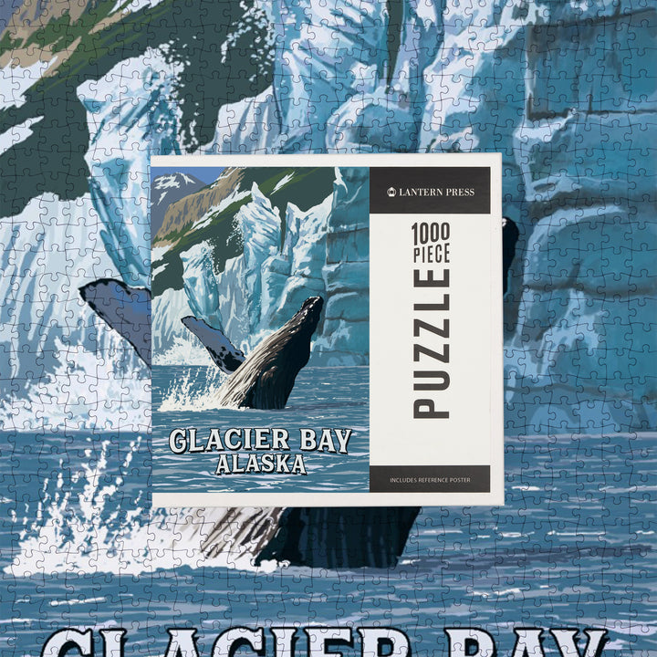 Glacier Bay, Alaska, Humpback Whale, Jigsaw Puzzle Puzzle Lantern Press 