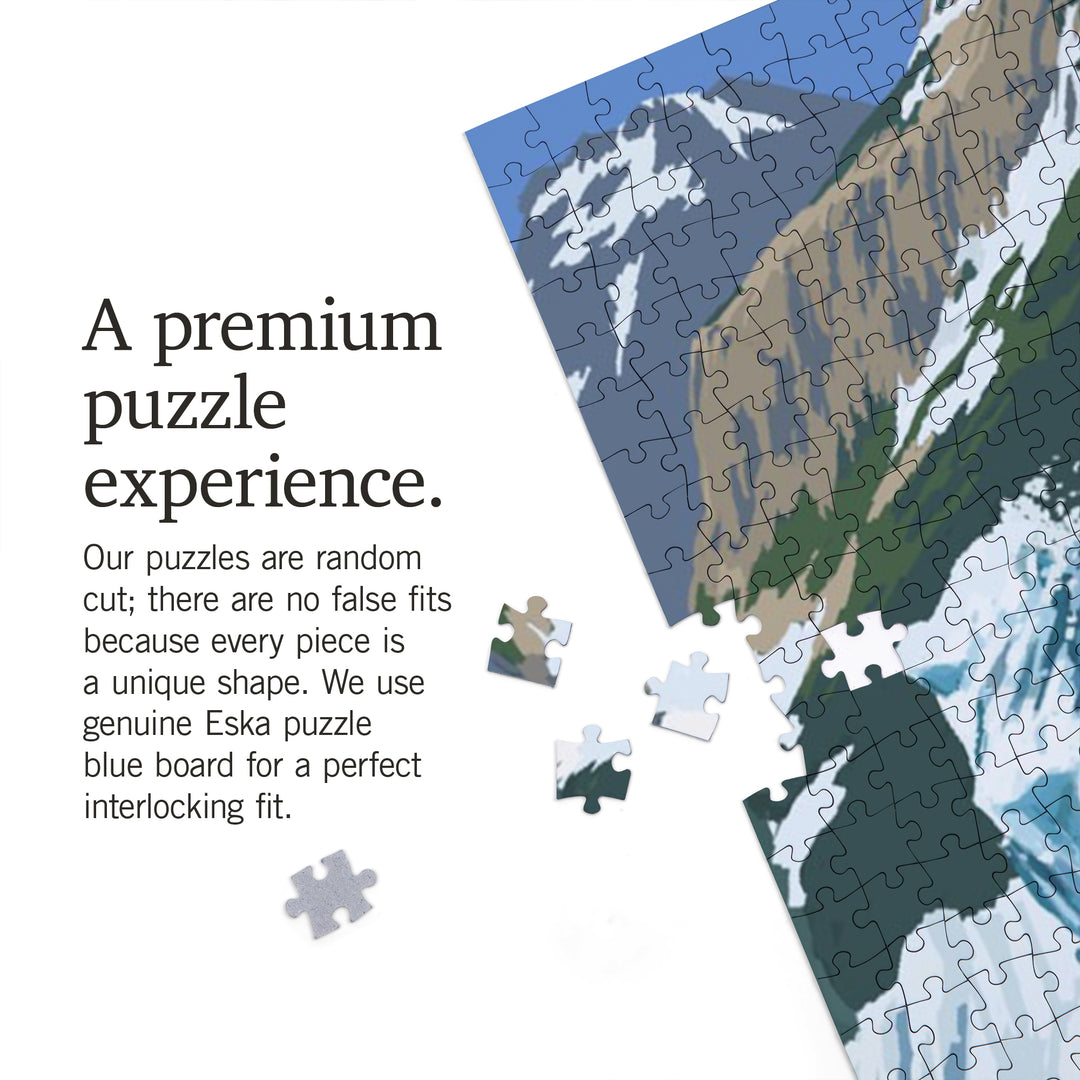 Glacier Bay, Alaska, Humpback Whale, Jigsaw Puzzle Puzzle Lantern Press 