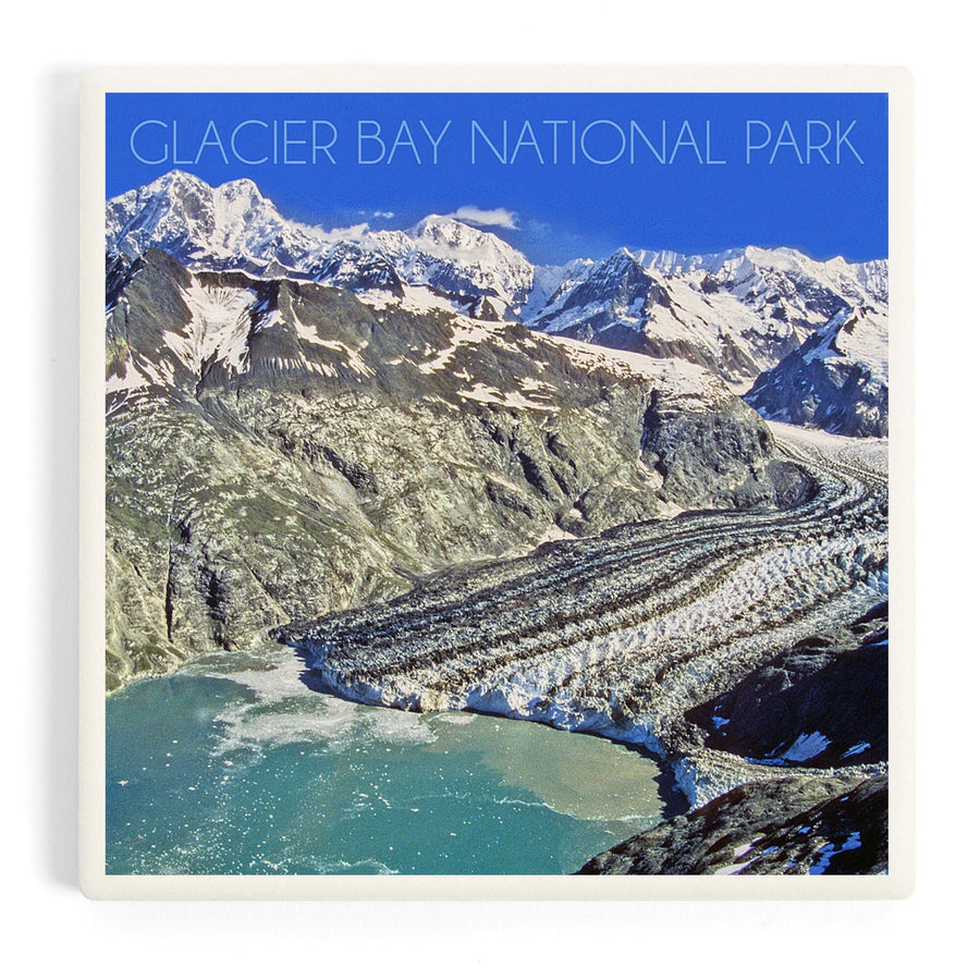 Glacier Bay National Park, Alaska, Mountain View, Coasters Coasters Lantern Press 