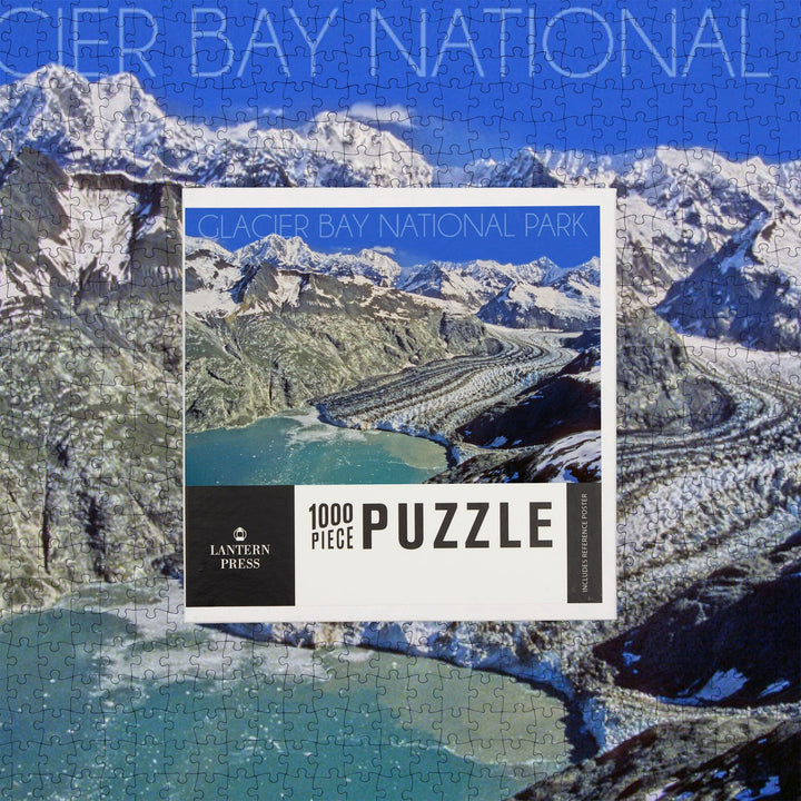 Glacier Bay National Park, Alaska, Mountain View, Jigsaw Puzzle Puzzle Lantern Press 