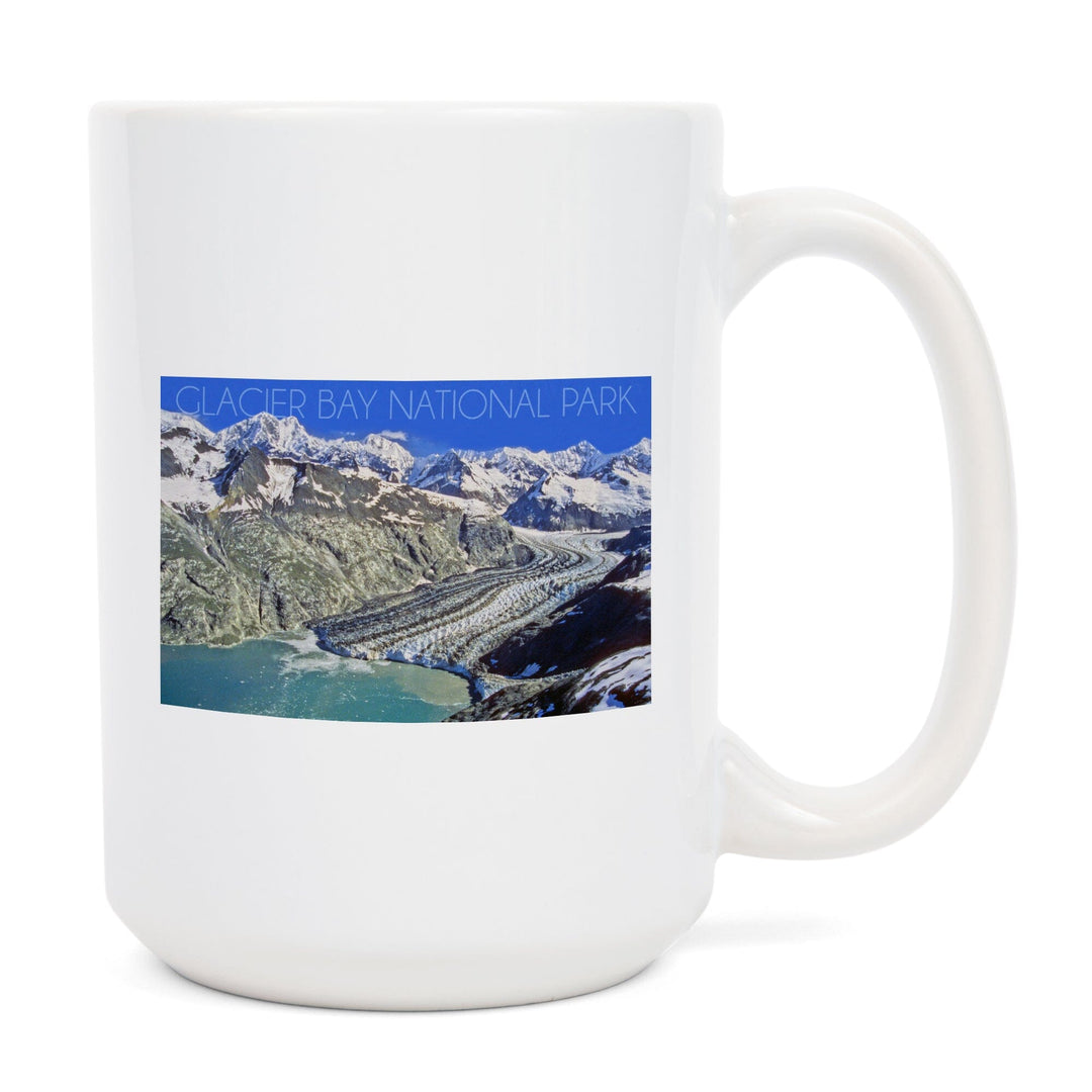 Glacier Bay National Park, Alaska, Mountain View, Lantern Press Photography, Ceramic Mug Mugs Lantern Press 