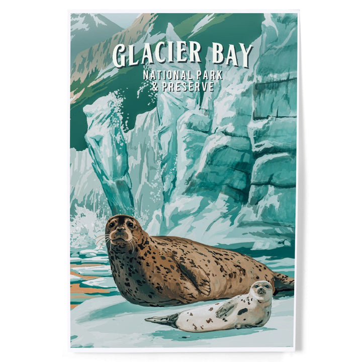 Glacier Bay National Park and Preserve, Alaska, Painterly National Park Series - Lantern Press