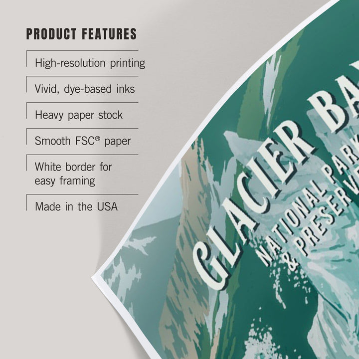 Glacier Bay National Park and Preserve, Alaska, Painterly National Park Series - Lantern Press