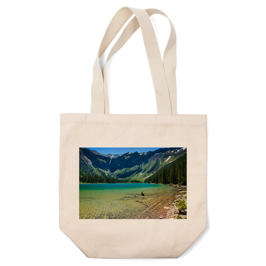 Glacier National Park, Montana, Avalanche Lake, Lantern Press Photography, Tote Bag Totes Lantern Press 