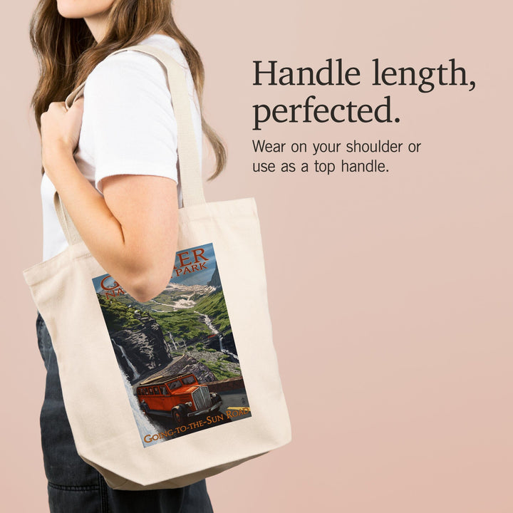 Glacier National Park, Montana, Going-To-The-Sun Road, Tote Bag Totes Lantern Press 