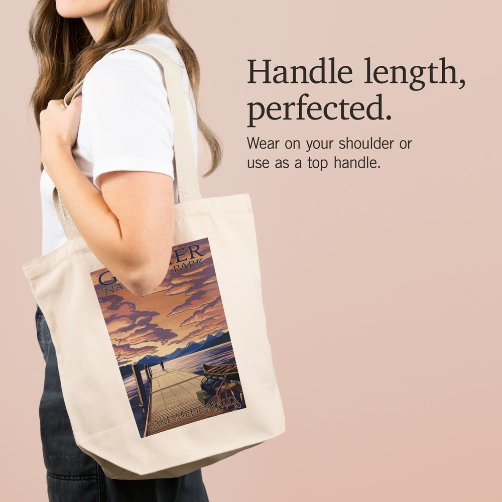 Glacier National Park, Montana, Lake McDonald, Tote Bag Totes Lantern Press 