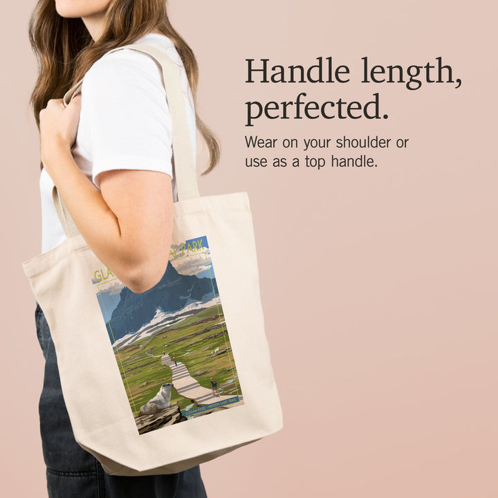 Glacier National Park, Montana, Logan Pass, Tote Bag Totes Lantern Press 