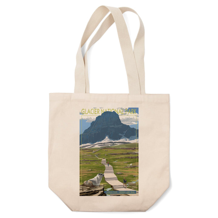 Glacier National Park, Montana, Logan Pass, Tote Bag Totes Lantern Press 