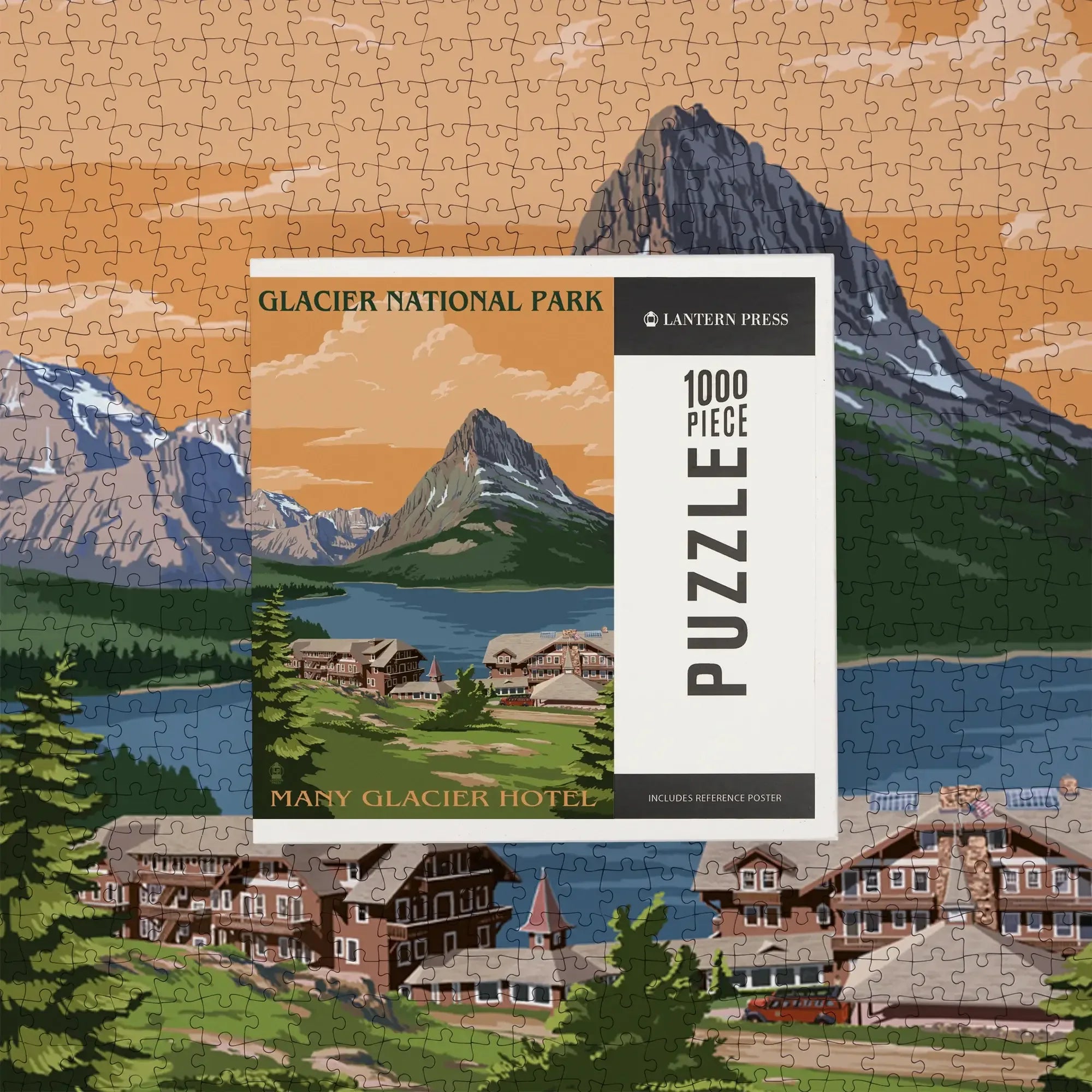 Glacier National Park, Montana, Many Glacier Hotel, 1000 piece