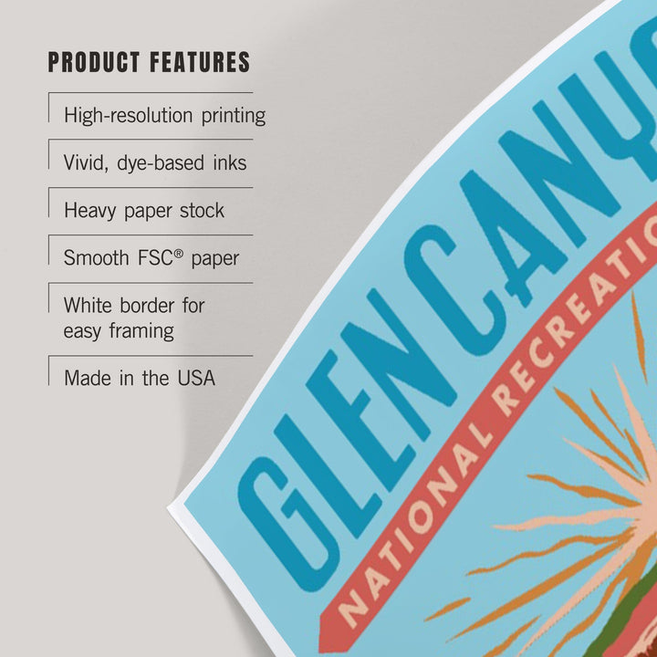 Glen Canyon National Recreation Area, Utah, Explorer Series, Horseshoe Bend, Art & Giclee Prints Art Lantern Press 