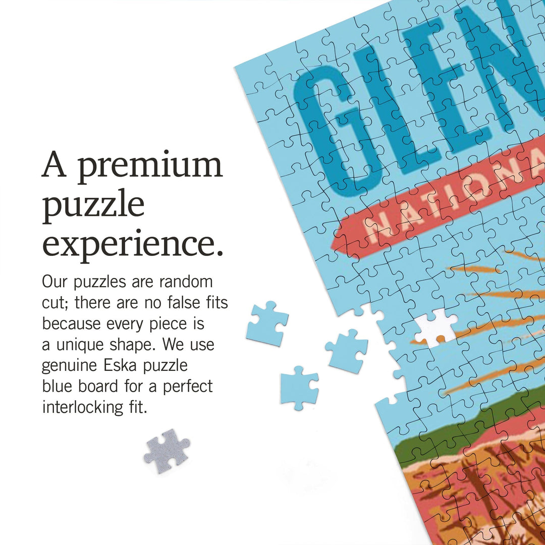 Glen Canyon National Recreation Area, Utah, Explorer Series, Horseshoe Bend, Jigsaw Puzzle Puzzle Lantern Press 