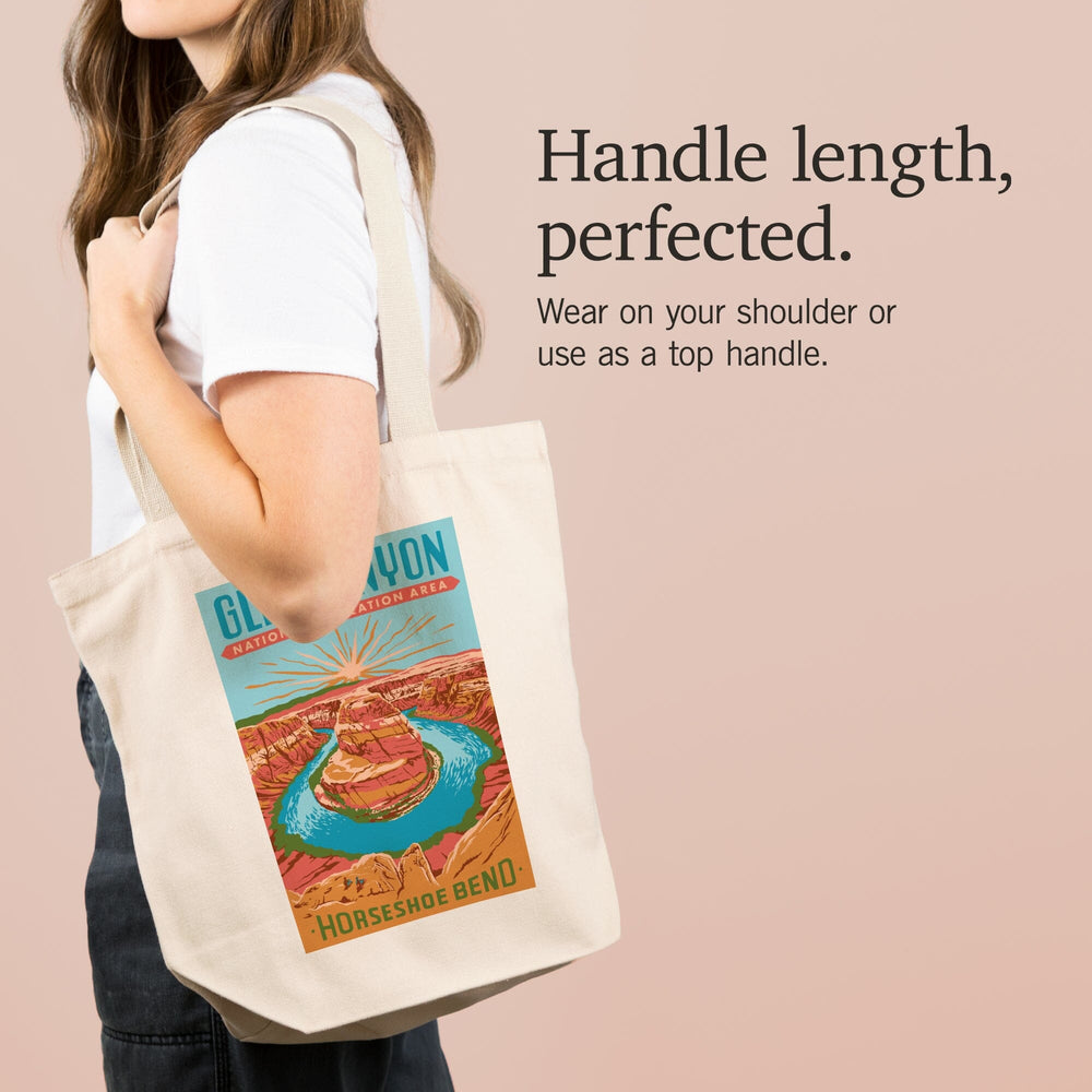 Glen Canyon National Recreation Area, Utah, Explorer Series, Horseshoe Bend, Tote Bag Totes Lantern Press 