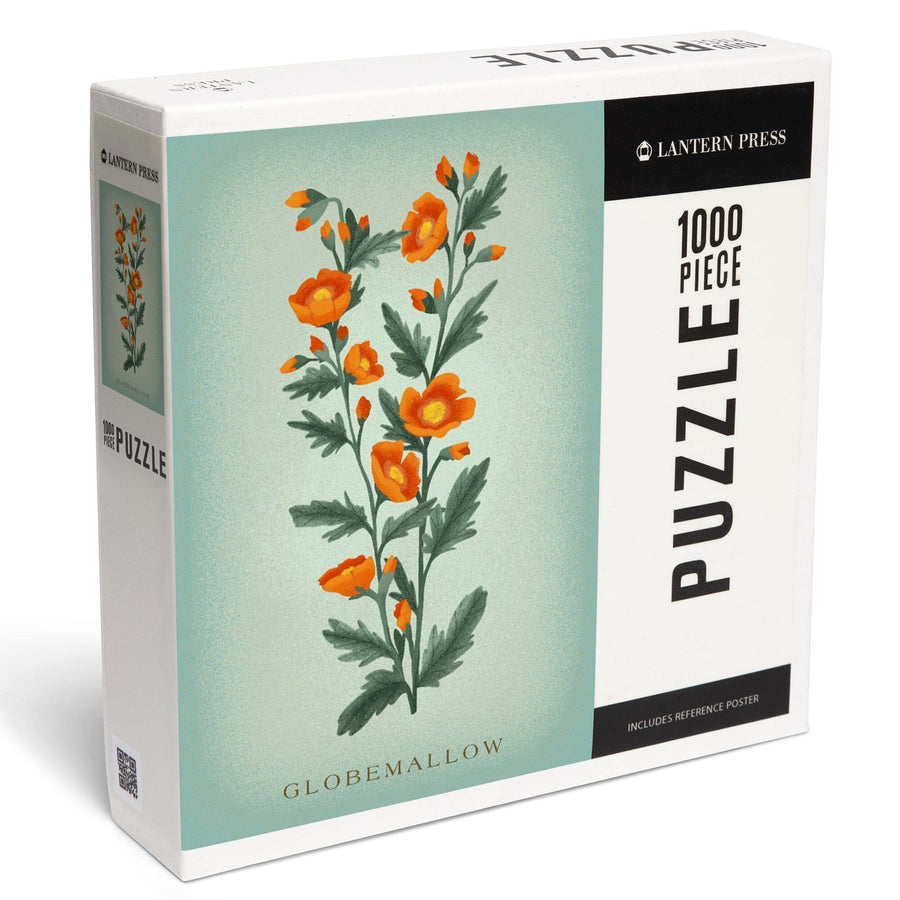 Globemallow, Vintage Flora, Jigsaw Puzzle Puzzle Lantern Press 