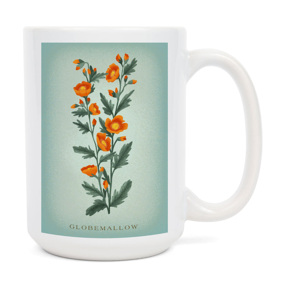 Globemallow, Vintage Flora, Lantern Press Artwork, Ceramic Mug Mugs Lantern Press 