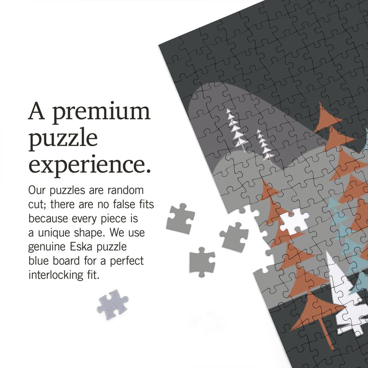 Go Unplug (Camper), Discover the Parks, Vector Style, Jigsaw Puzzle Puzzle Lantern Press 