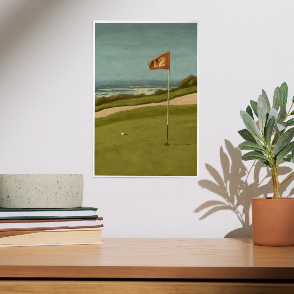 Golf Green, Oil Painting, Art & Giclee Prints Art Lantern Press 