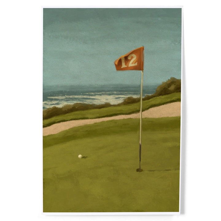 Golf Green, Oil Painting, Art & Giclee Prints Art Lantern Press 