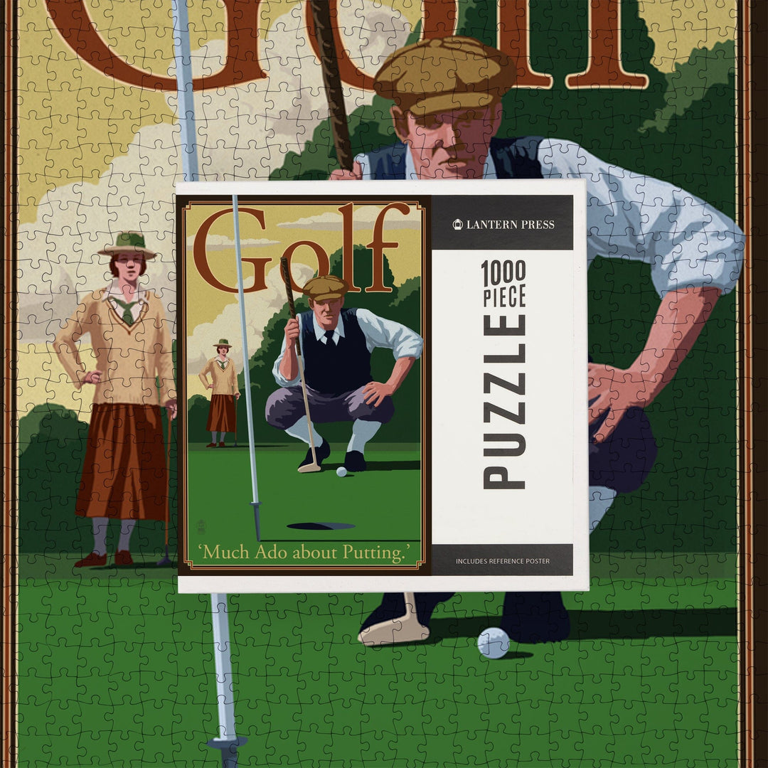Golf, Much Ado about Putting, Jigsaw Puzzle Puzzle Lantern Press 