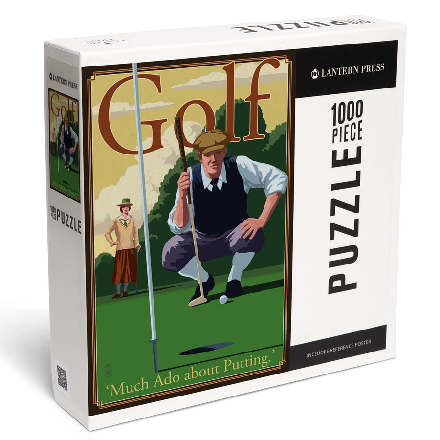 Golf, Much Ado about Putting, Jigsaw Puzzle Puzzle Lantern Press 