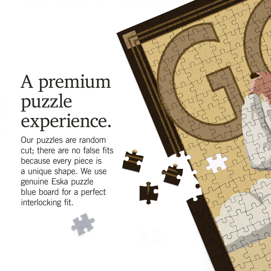 Golf, Sunday Driver, Jigsaw Puzzle Puzzle Lantern Press 
