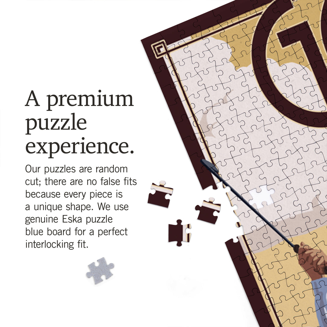 Golf, Take a Swing at It, Jigsaw Puzzle Puzzle Lantern Press 