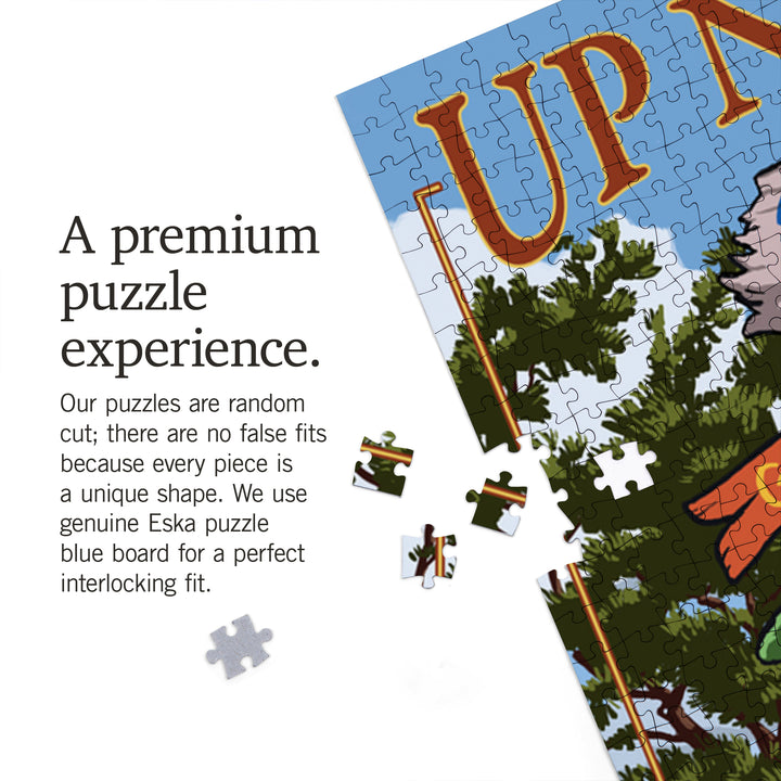 Gooseberry Falls, Minnesota, Destinations Sign, Jigsaw Puzzle Puzzle Lantern Press 