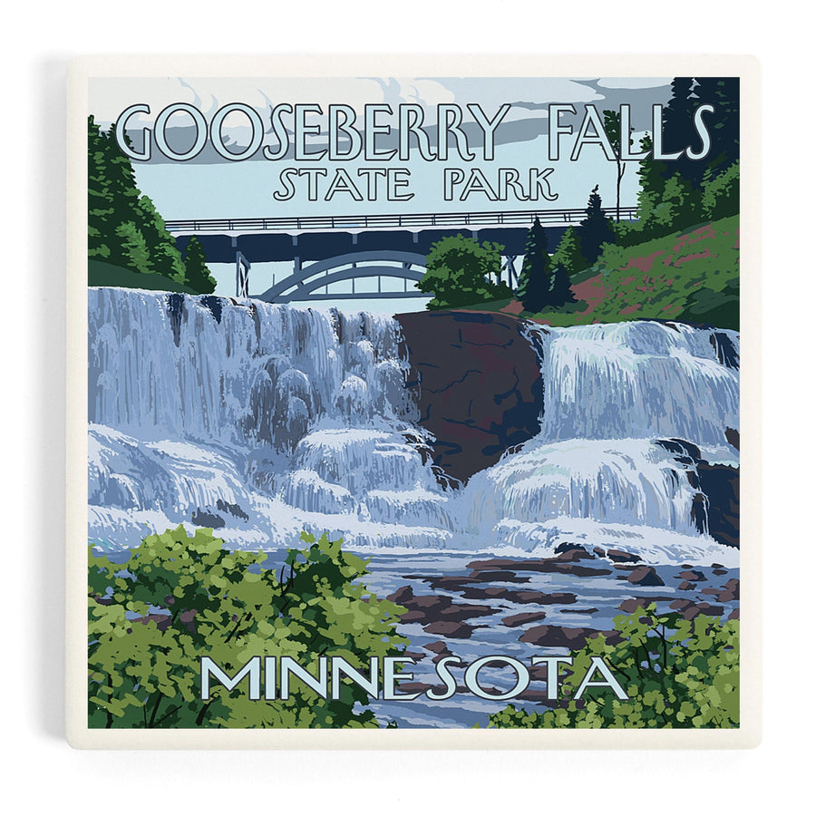 Gooseberry Falls State Park, Minnesota, Coasters Coasters Lantern Press 