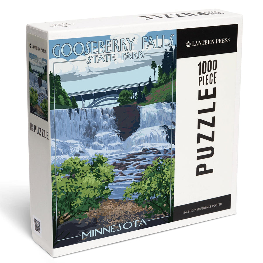 Gooseberry Falls State Park, Minnesota, Jigsaw Puzzle Puzzle Lantern Press 