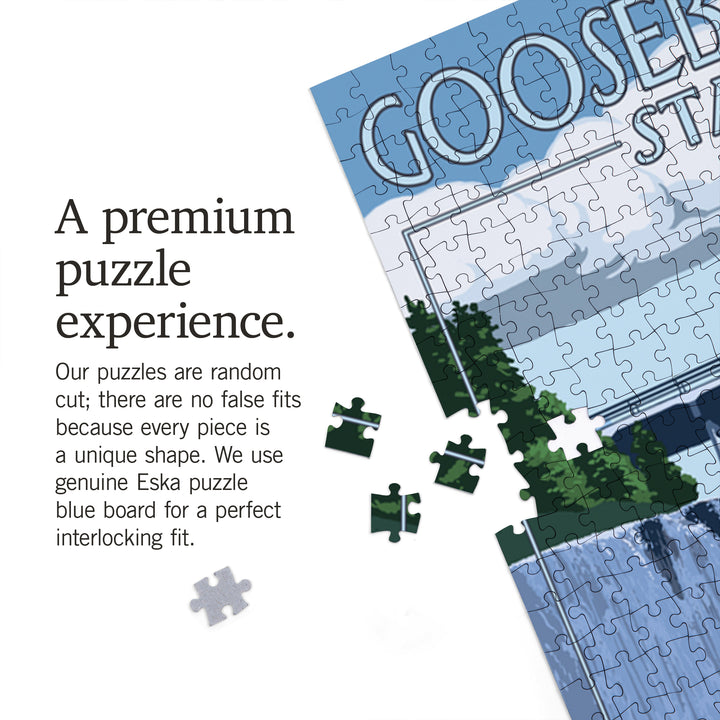 Gooseberry Falls State Park, Minnesota, Jigsaw Puzzle Puzzle Lantern Press 