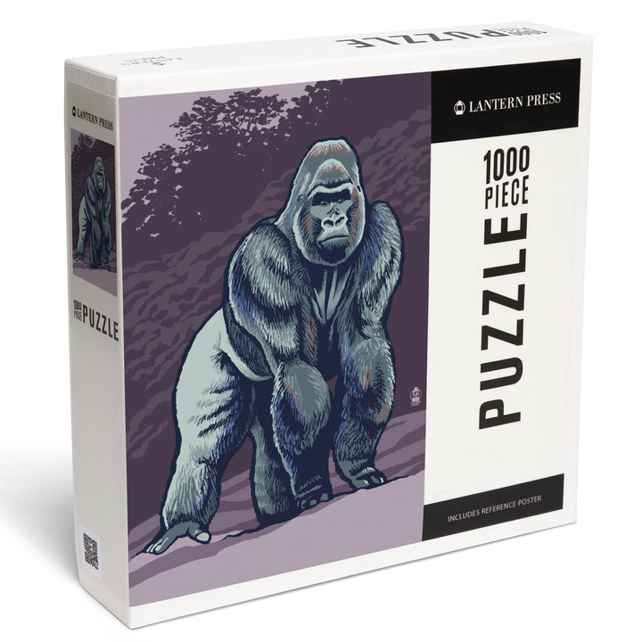 Gorilla Artwork, Jigsaw Puzzle Puzzle Lantern Press 