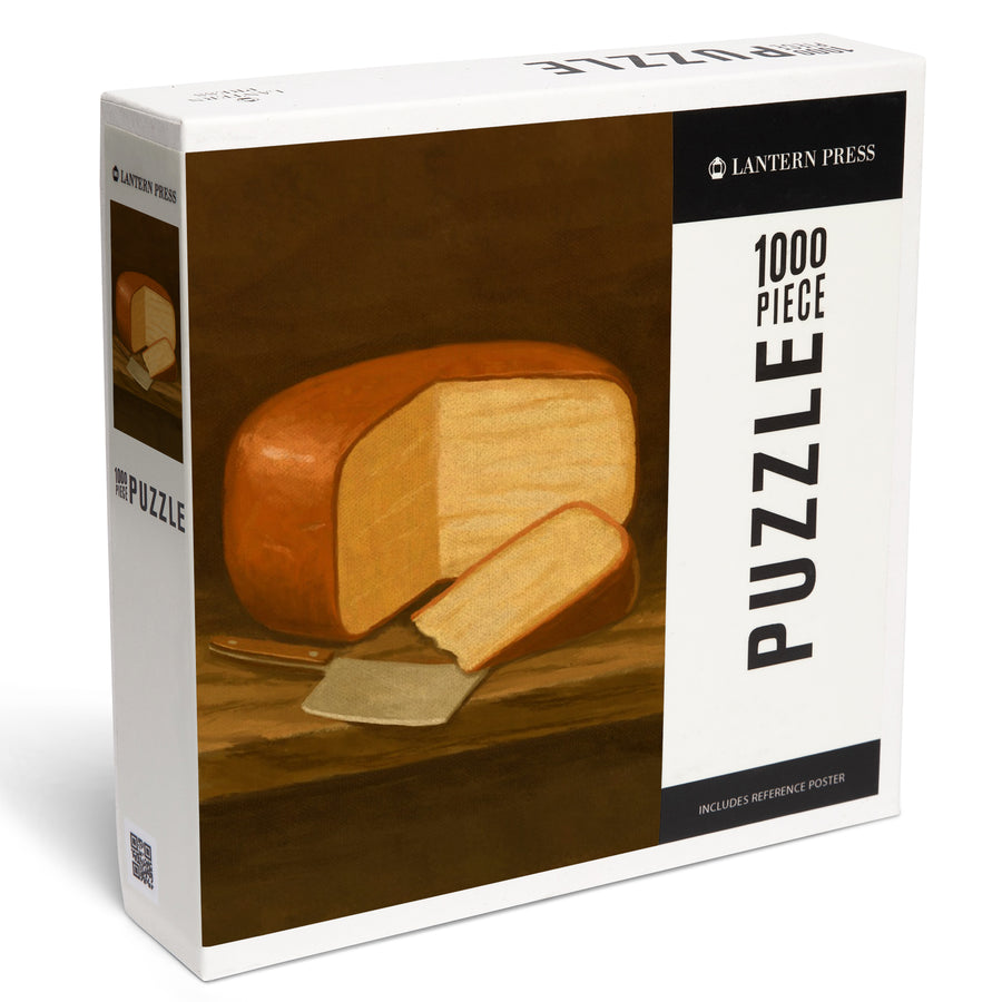 Gouda Cheese, Oil Painting, Jigsaw Puzzle Puzzle Lantern Press 