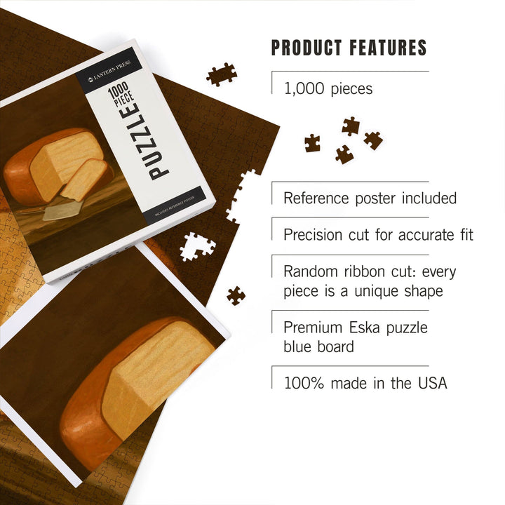 Gouda Cheese, Oil Painting, Jigsaw Puzzle Puzzle Lantern Press 