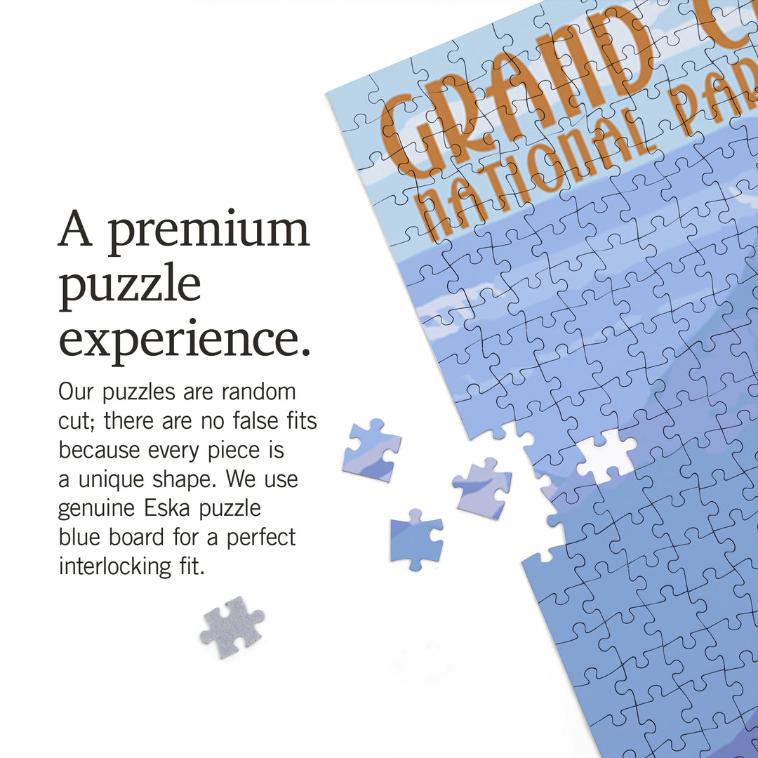 Grand Canyon National Park, Arizona, Bright Angel Trail, Jigsaw Puzzle Puzzle Lantern Press 