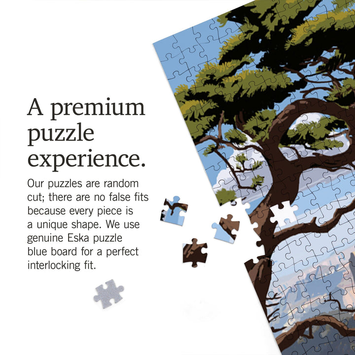 Grand Canyon National Park, Arizona, Elk and Point Imperial, Jigsaw Puzzle Puzzle Lantern Press 