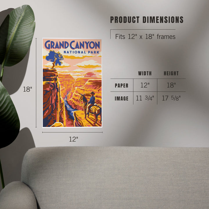 Grand Canyon National Park, Arizona, Explorer Series, Grand Canyon, Art & Giclee Prints Art Lantern Press 
