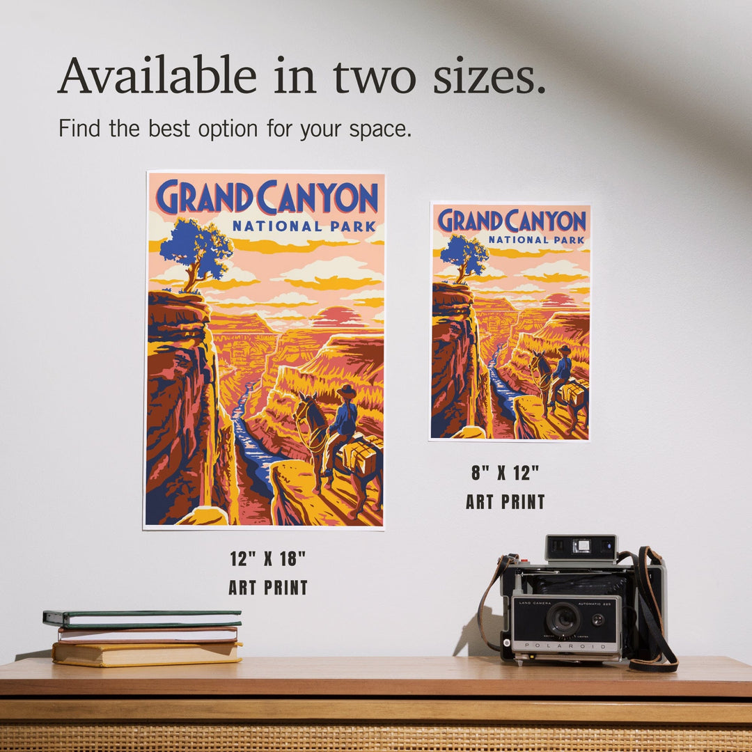 Grand Canyon National Park, Arizona, Explorer Series, Grand Canyon, Art & Giclee Prints Art Lantern Press 