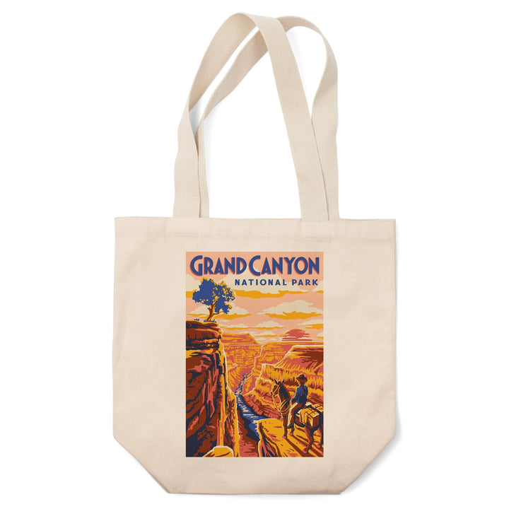Grand Canyon National Park, Arizona, Explorer Series, Grand Canyon, Lantern Press Artwork, Tote Bag Totes Lantern Press 