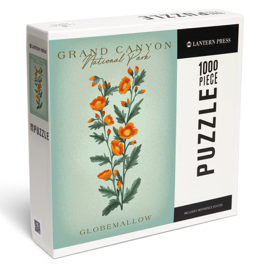 Grand Canyon National Park, Arizona, Globemallow, Vintage Flora, Jigsaw Puzzle Puzzle Lantern Press 