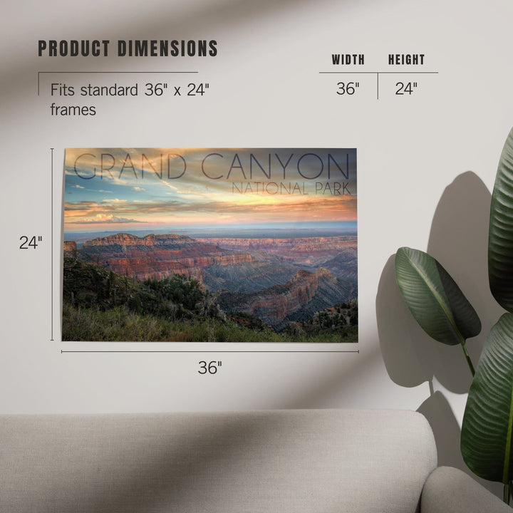 Grand Canyon National Park, Arizona, Hazy Canyon View, Art & Giclee Prints Art Lantern Press 