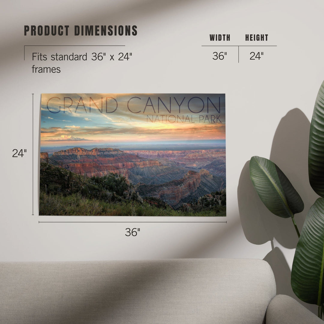 Grand Canyon National Park, Arizona, Hazy Canyon View, Art & Giclee Prints - Lantern Press