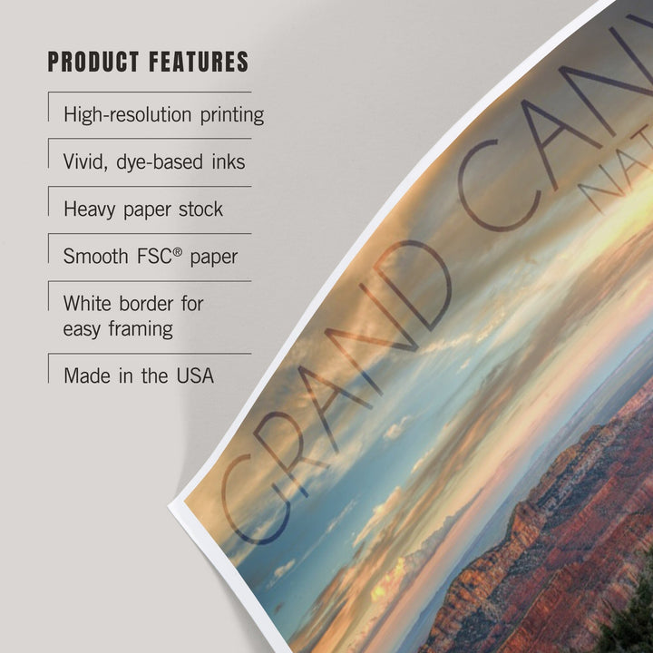 Grand Canyon National Park, Arizona, Hazy Canyon View, Art & Giclee Prints Art Lantern Press 