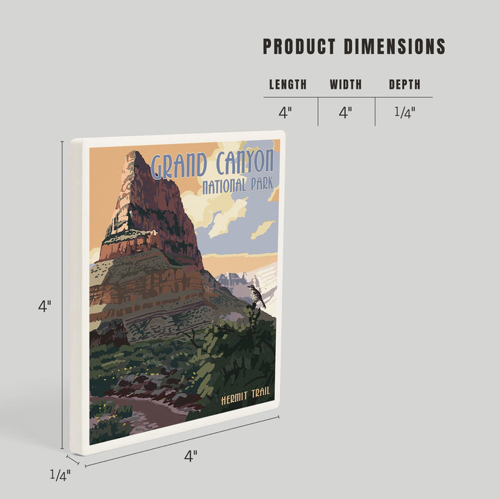 Grand Canyon National Park, Arizona, Hermit Trail, Coasters Coasters Lantern Press 