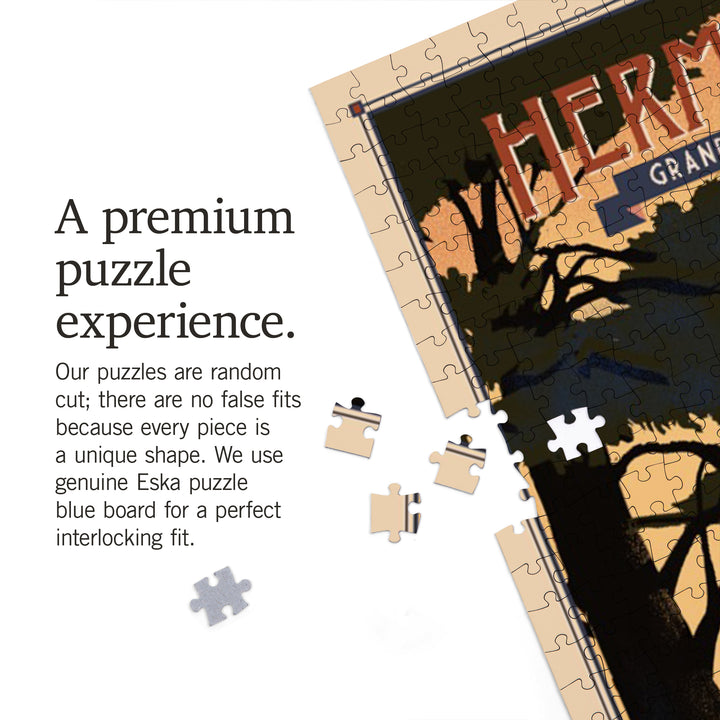 Grand Canyon National Park, Arizona, Hermits Rest, Lithograph National Park Series, Jigsaw Puzzle Puzzle Lantern Press 